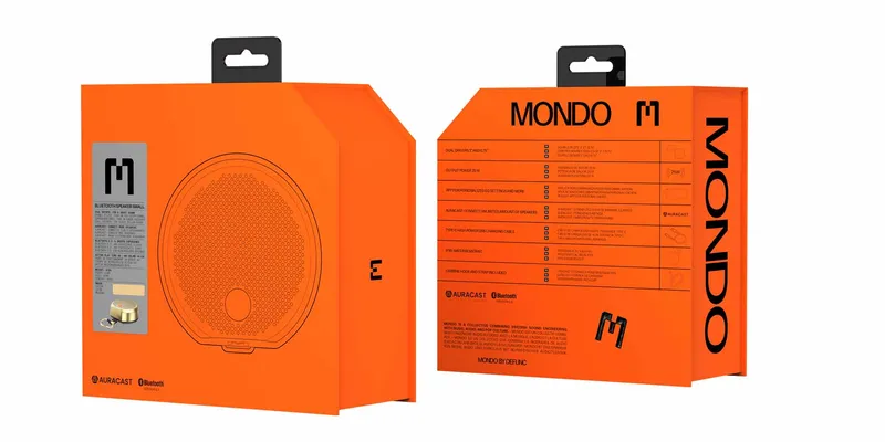 Mondo Bluetooth Kaiutin Small Messinki/Musta - 8071411