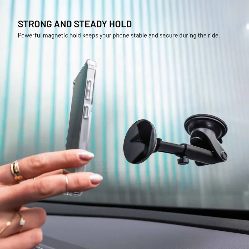 FIXED MagCircle XL tuulilasin autoteline musta - 8019219