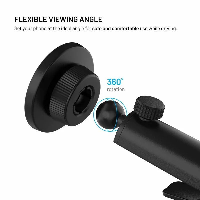 FIXED MagCircle XL tuulilasin autoteline musta - 8019219