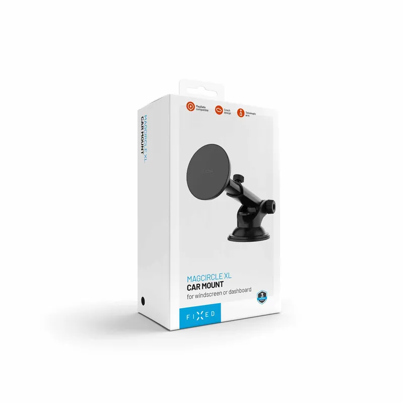 FIXED MagCircle XL tuulilasin autoteline musta - 8019219