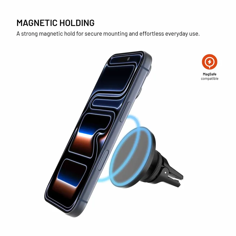 FIXED MagCircle Airvent autoteline musta - 8019218