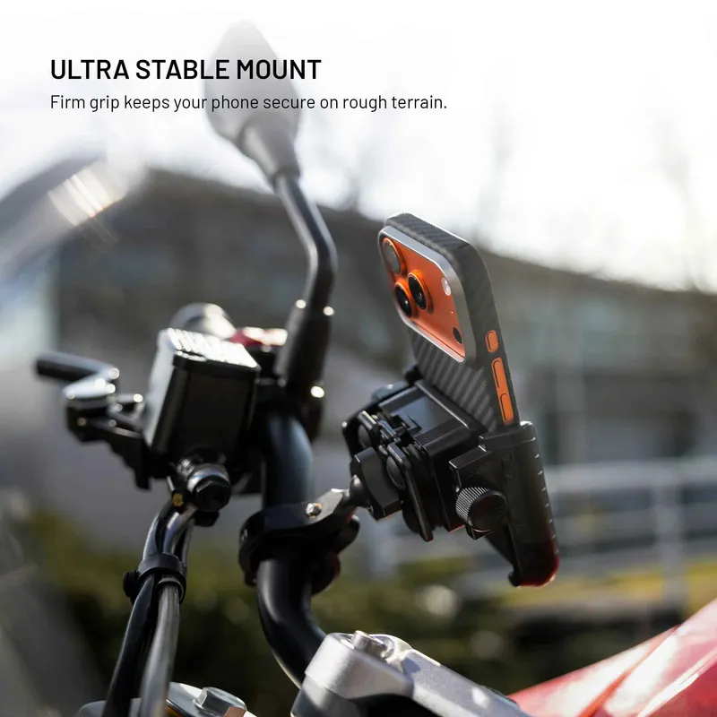 FIXED Bikee Anti-Shock Puhelimen pyöräteline Musta - 8019208