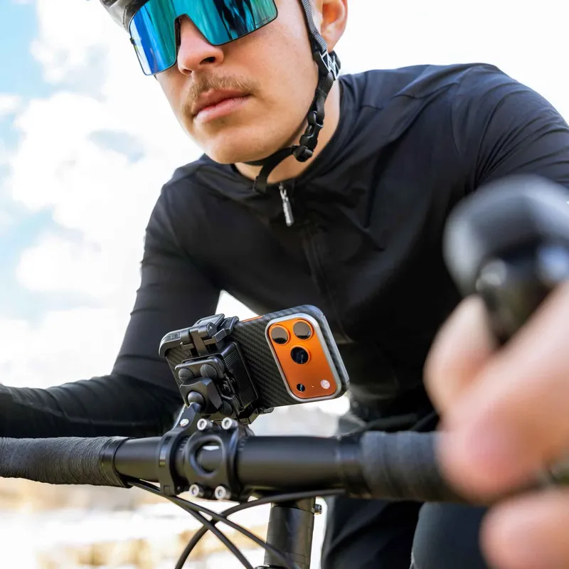 FIXED Bikee Anti-Shock Puhelimen pyöräteline Musta - 8019208