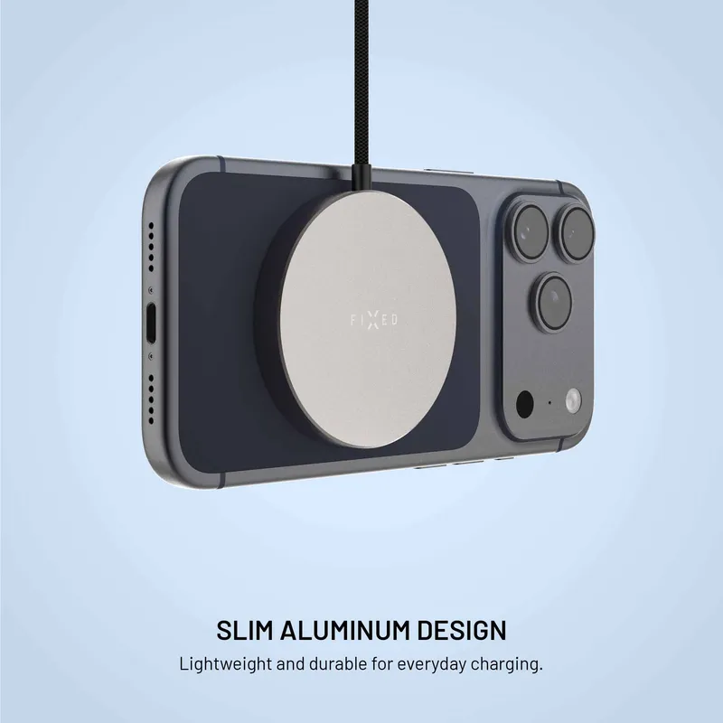 FIXED MagPad Slim Qi2.2 25 W langaton laturi, titaani - 8019268