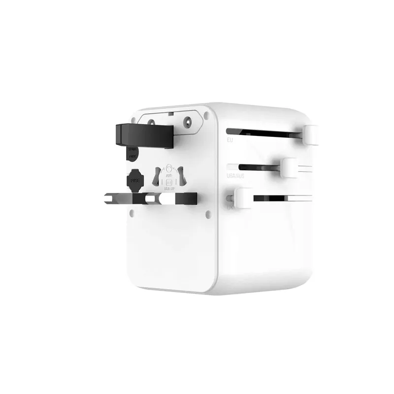 FIXED Matkalaturi USB-C/-A 70W EU/UK/USA/AUS Valkoinen - 8018910