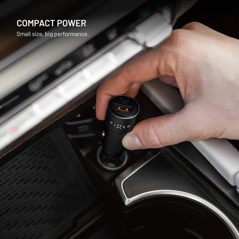 FIXED Super Fast 63W USB-A/C Autolaturi Musta - 8019266