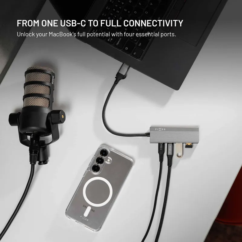 FIXED Hub Port 4in1 Multiport USB-C Hub Hopea - 8019407
