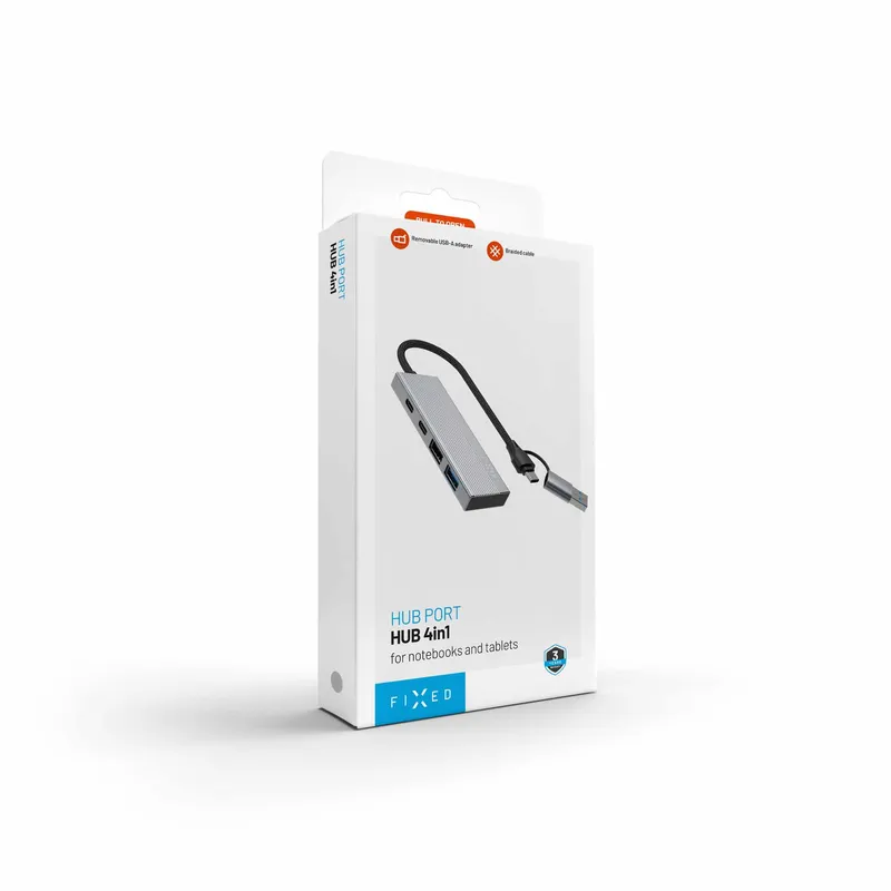 FIXED Hub Port 4in1 Multiport USB-C Hub Hopea - 8019407