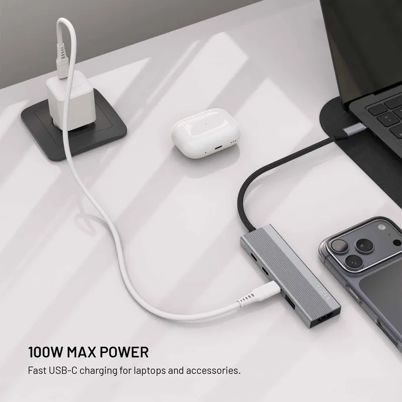 FIXED Hub Core 5in1 Multiport USB-C Hub 4K/60 Hz 100W Hopea - 8019408