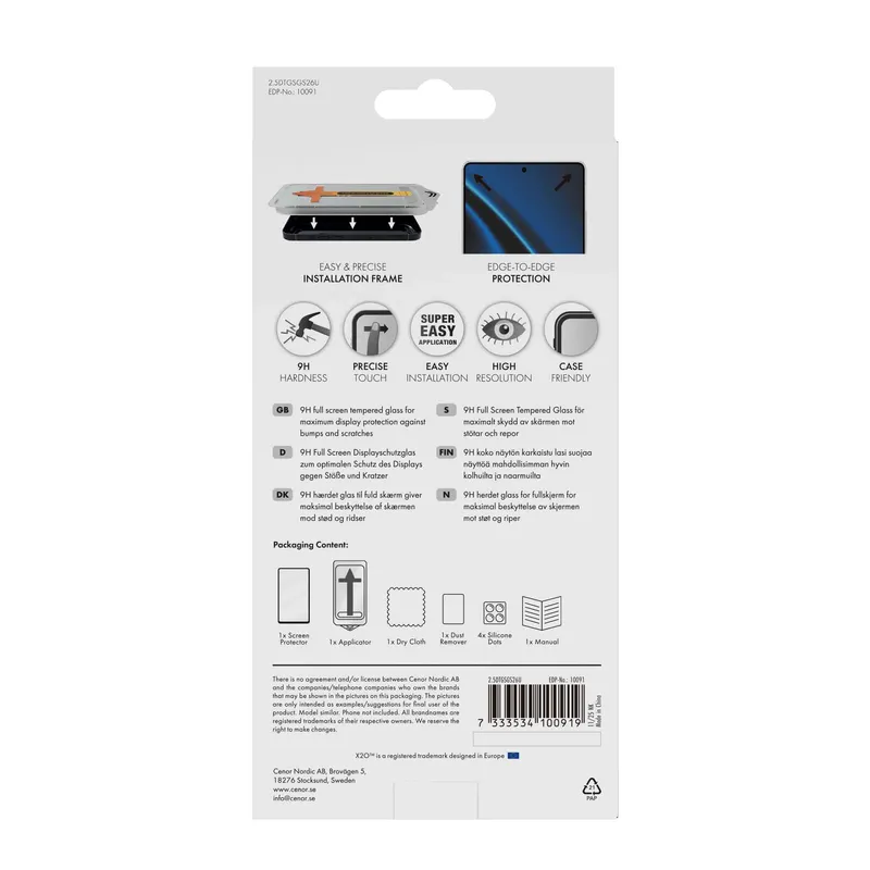 X2O Full Screen Panssarilasi Samsung Galaxy S26 Ultra - 3410091