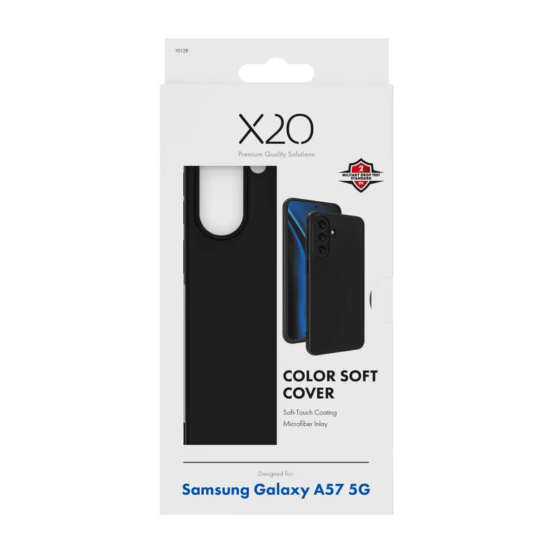 X2O Color Soft Suojakuori Samsung Galaxy A57 5G Musta - 3410128
