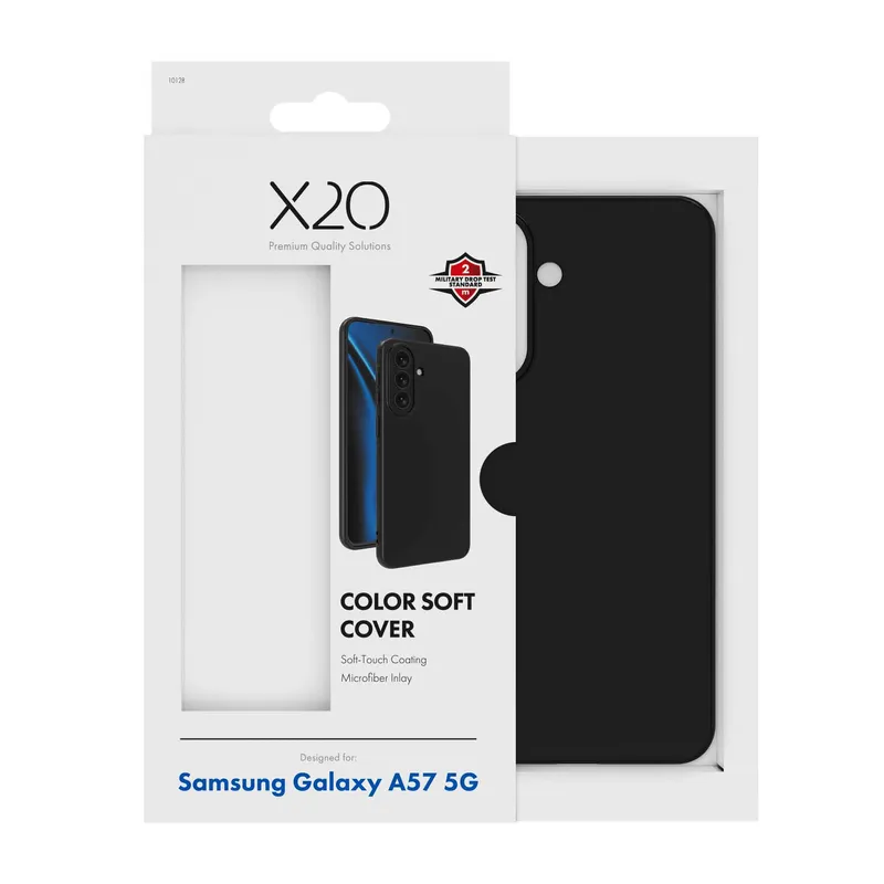 X2O Color Soft Suojakuori Samsung Galaxy A57 5G Musta - 3410128
