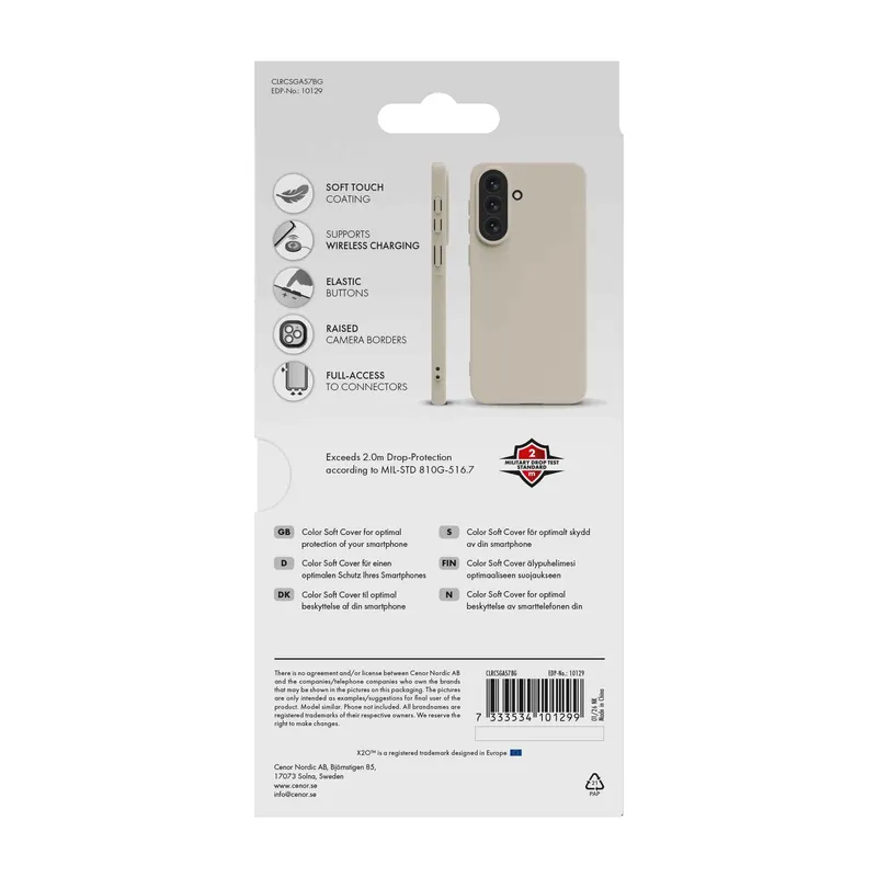 X2O Color Soft Suojakuori Samsung Galaxy A57 5G Beige - 3410129