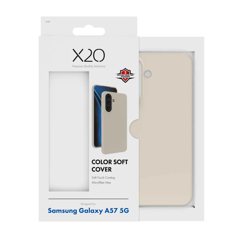 X2O Color Soft Suojakuori Samsung Galaxy A57 5G Beige - 3410129