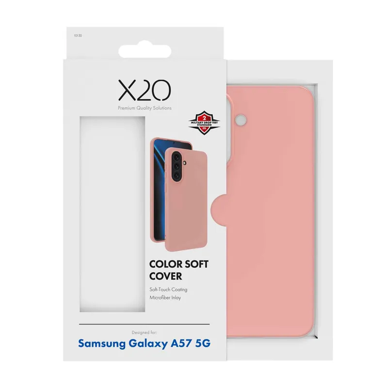 X2O Color Soft Suojakuori Samsung Galaxy A57 5G Peach - 3410130