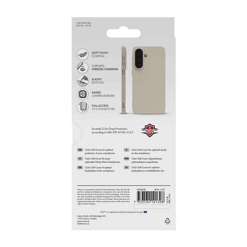 X2O Color Soft Suojakuori Samsung Galaxy A37 5G Beige - 3410139