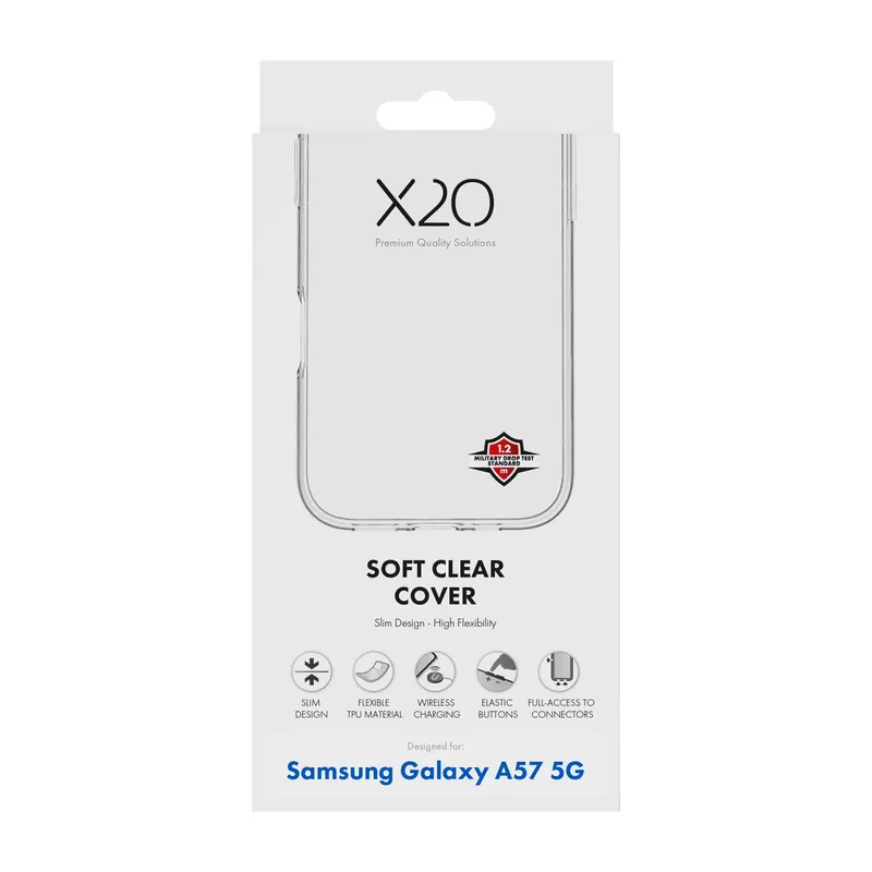 X2O Clear Soft Suojakuori Samsung Galaxy A57 5G Kirkas - 3410133