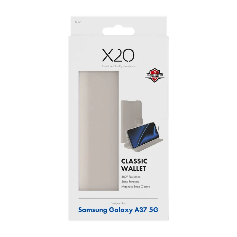 X2O Classic Wallet Lompakkokotelo Samsung Galaxy A37 5G Greige - 3410137
