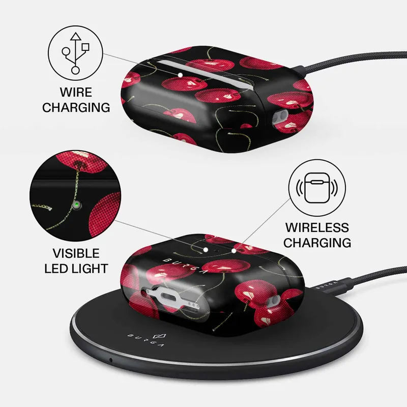 Burga Cherrybomb - Apple Airpods Pro 3 Suojakotelo - 5628240