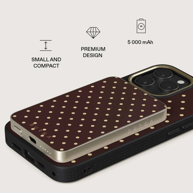 Burga Sorry Busy - MagSafe Power Bank 5000 mAh Kulta - 4108551
