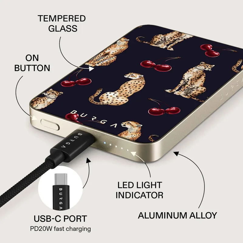 Burga Cougar - MagSafe Power Bank 5000 mAh Kulta - 4108555