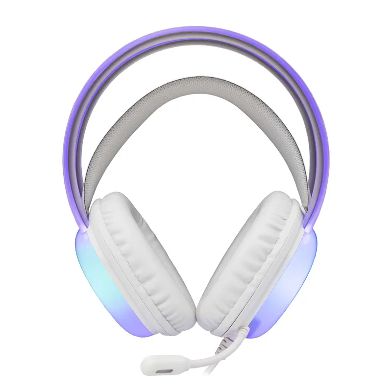 White Shark PEACOCK-2 Over-Ear RGB Pelikuuloke Valkoinen - 9450744