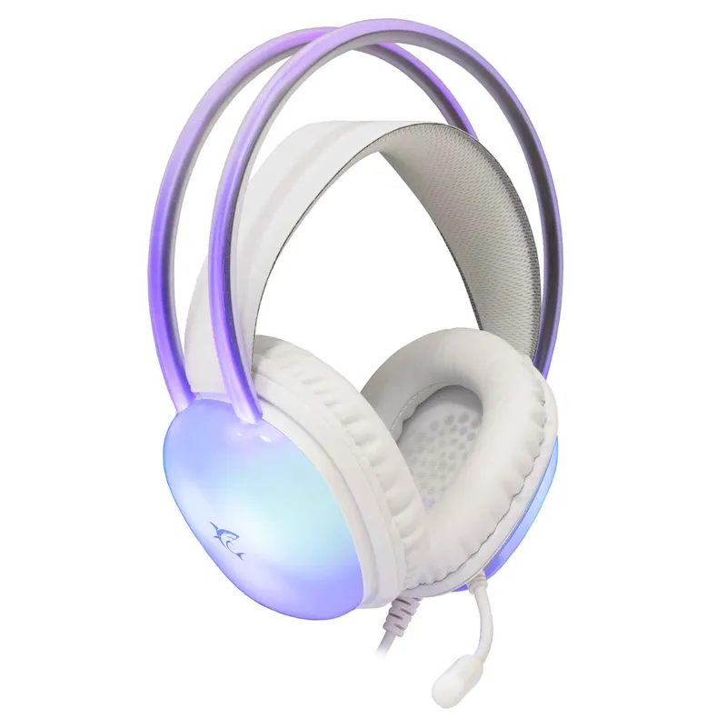 White Shark PEACOCK-2 Over-Ear RGB Pelikuuloke Valkoinen - 9450744