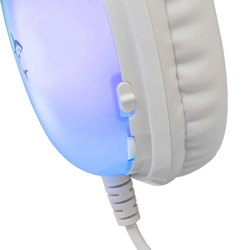 White Shark PEACOCK-2 Over-Ear RGB Pelikuuloke Valkoinen - 9450744