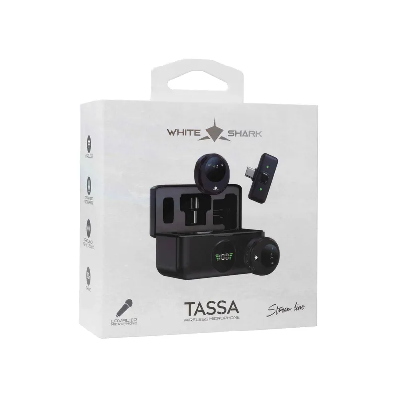 White Shark TASSA Wireless Mikrofoni Musta - 9450830