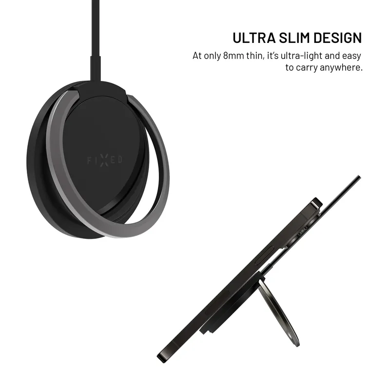 FIXED MagPad 15W Langaton laturi/telinetoiminto Musta - 8015727