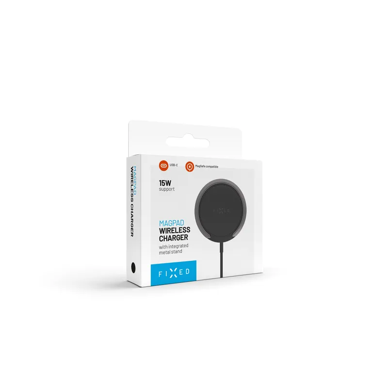 FIXED MagPad 15W Langaton laturi/telinetoiminto Musta - 8015727