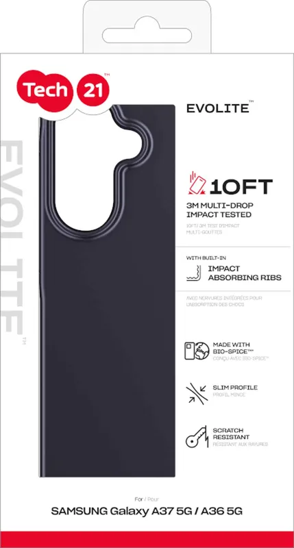 Tech21 Evo Lite Samsung Galaxy A37/A36 5G Musta - 5961019