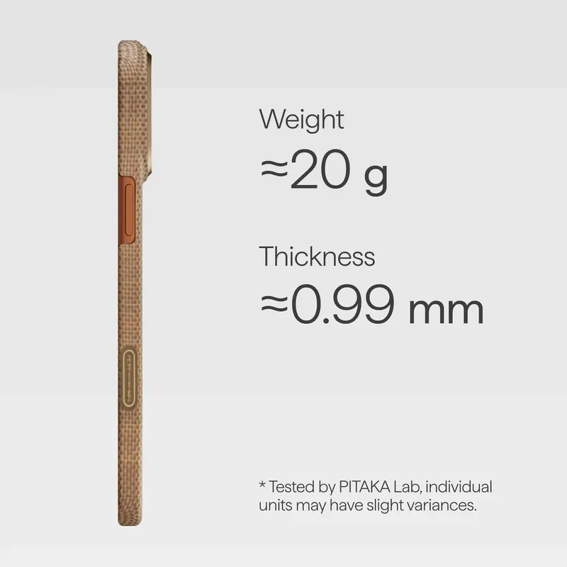 Pitaka Edge MagSafe Kotelo Apple iPhone 17 Pro Max Golden Glint - 5436807