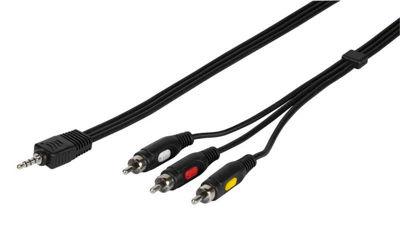 Vivanco Kamerakaap. 4-pin 3,5mm uros>3xRCA  2m - 2847050