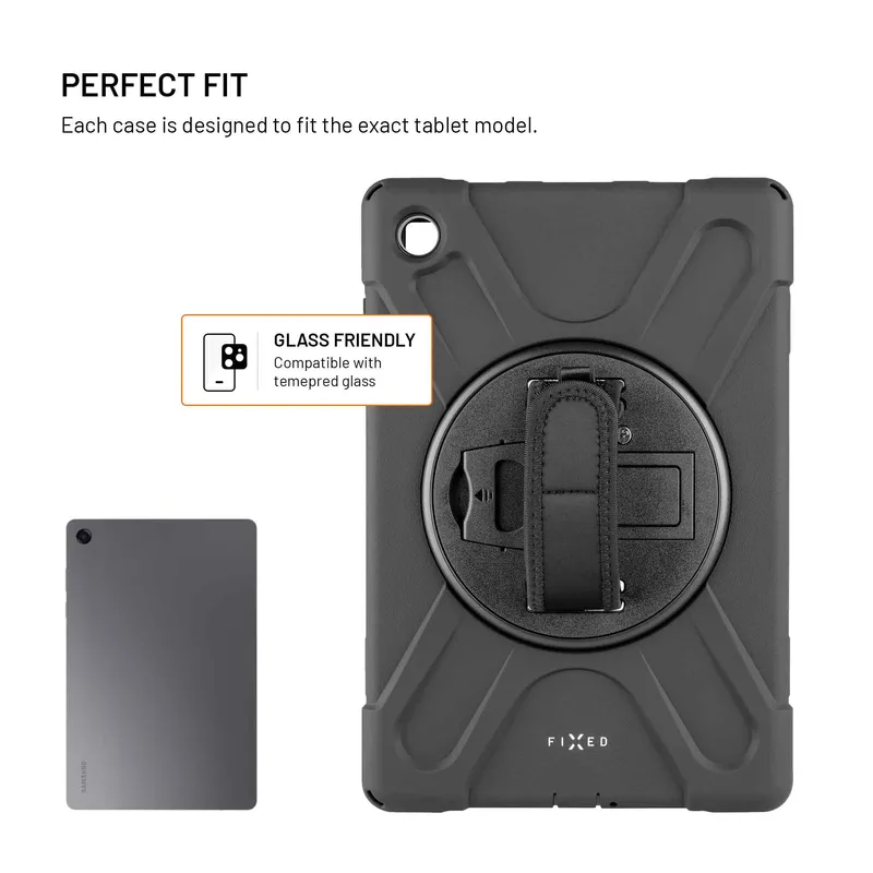 FIXED Rugged Tablet Suojakotelo Samsung Galaxy Tab A11+ Musta - 8019096