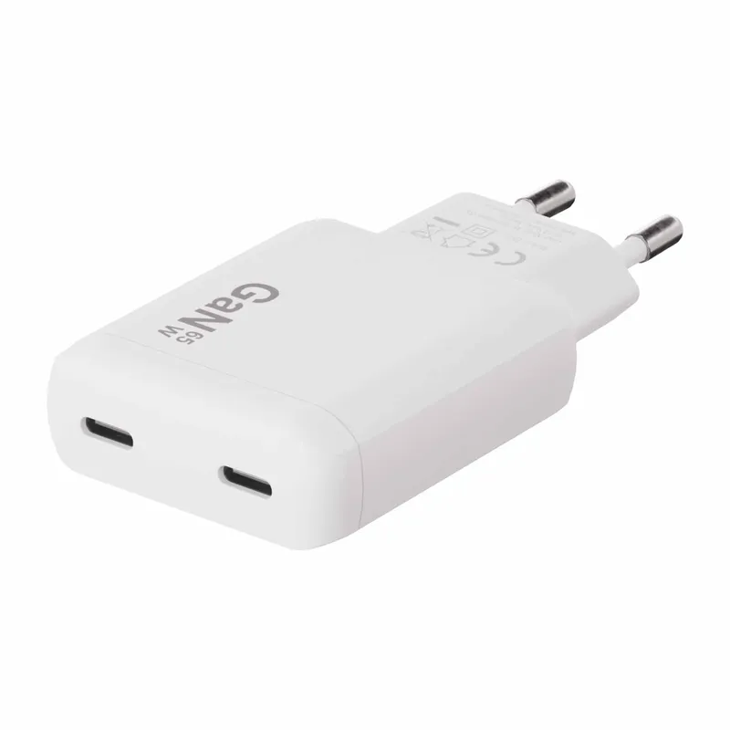 X2O 65W Dual SLIM -kaksoiskotilaturisarja USB-C/C GaN 1.5m valkoinen - 3401057