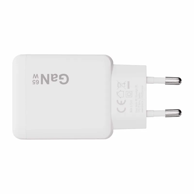 X2O 65W Dual SLIM -kaksoiskotilaturisarja USB-C/C GaN 1.5m valkoinen - 3401057