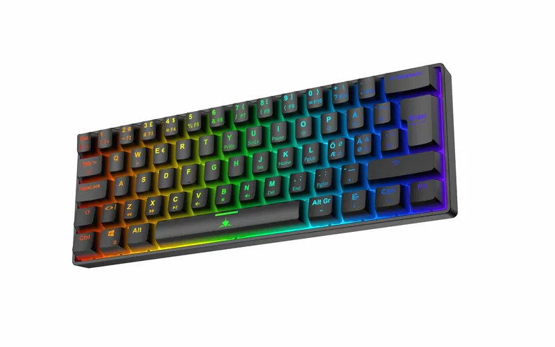 White Shark SHINOBI-2 Langallinen Mekaaninen Pelinäppäimistö 60% Musta - 9590075