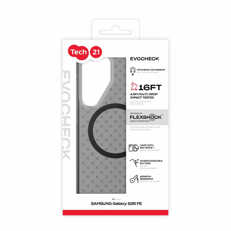 Tech21 Evo Check Magnet Samsung Galaxy S25 FE Savunmusta - 5960867