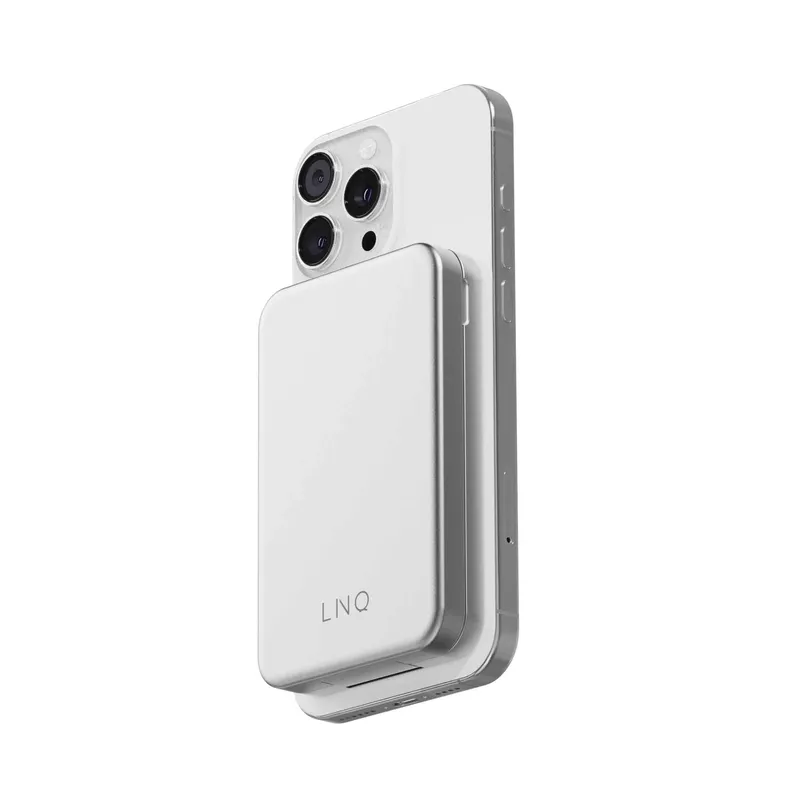 LINQ 3-in-1 magneettinen langaton virtapankki ja teline 8000 mAh ALU - 9510041