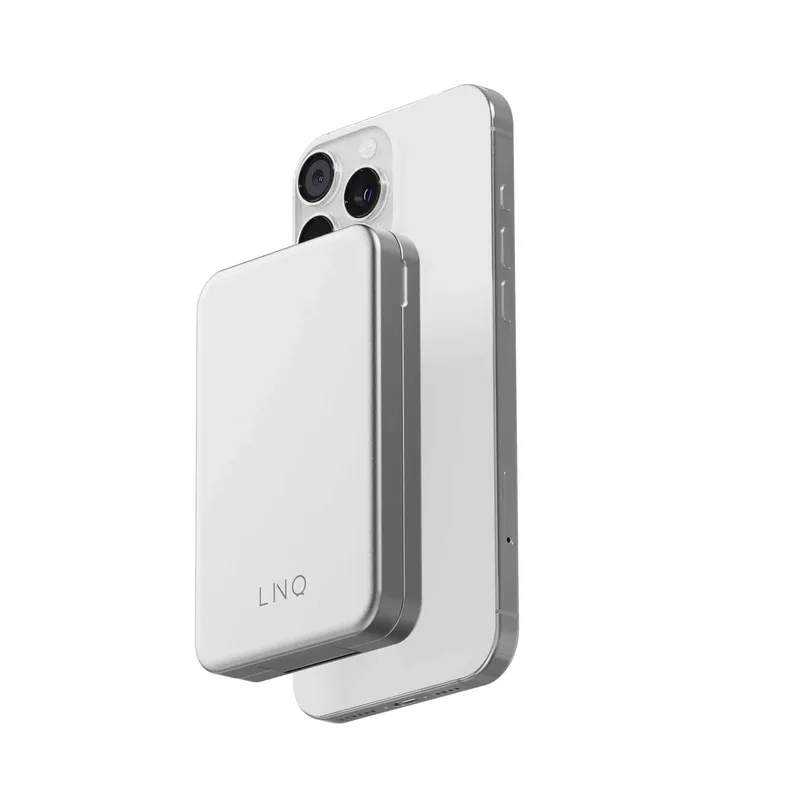 LINQ 3-in-1 magneettinen langaton virtapankki ja teline 8000 mAh ALU - 9510041