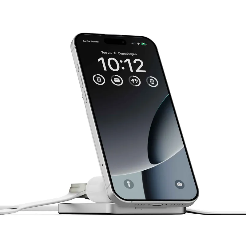 LINQ 3-in-1 magneettinen langaton virtapankki ja teline 8000 mAh ALU - 9510041