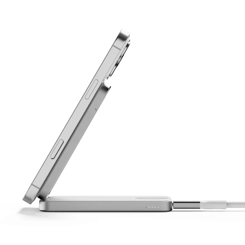 LINQ 3-in-1 magneettinen langaton virtapankki ja teline 8000 mAh ALU - 9510041