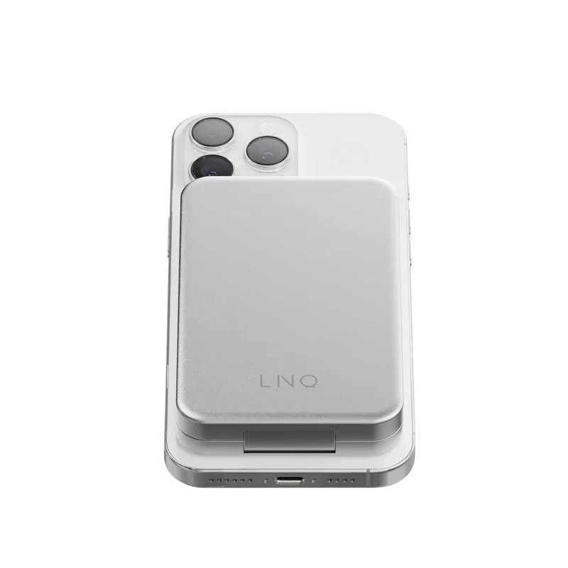 LINQ 3-in-1 magneettinen langaton virtapankki ja teline 8000 mAh ALU - 9510041