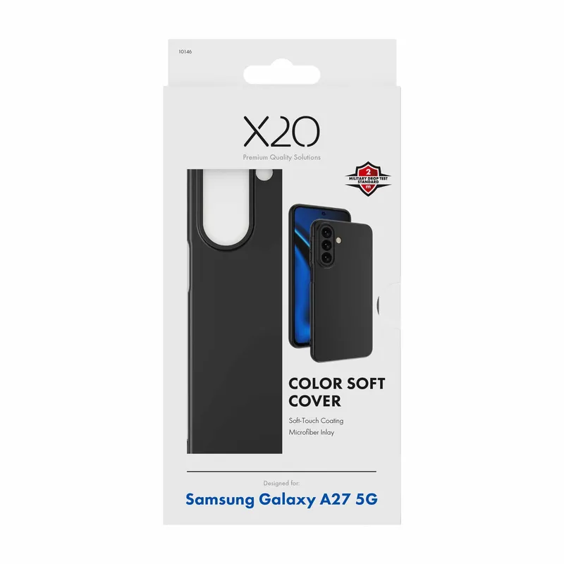 X2O Color Soft Suojakuori Samsung Galaxy A27 5G Musta - 3410146
