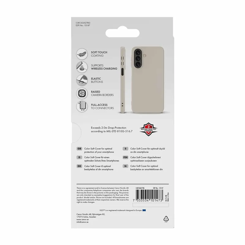X2O Color Soft Suojakuori Samsung Galaxy A27 5G Beige - 3410147