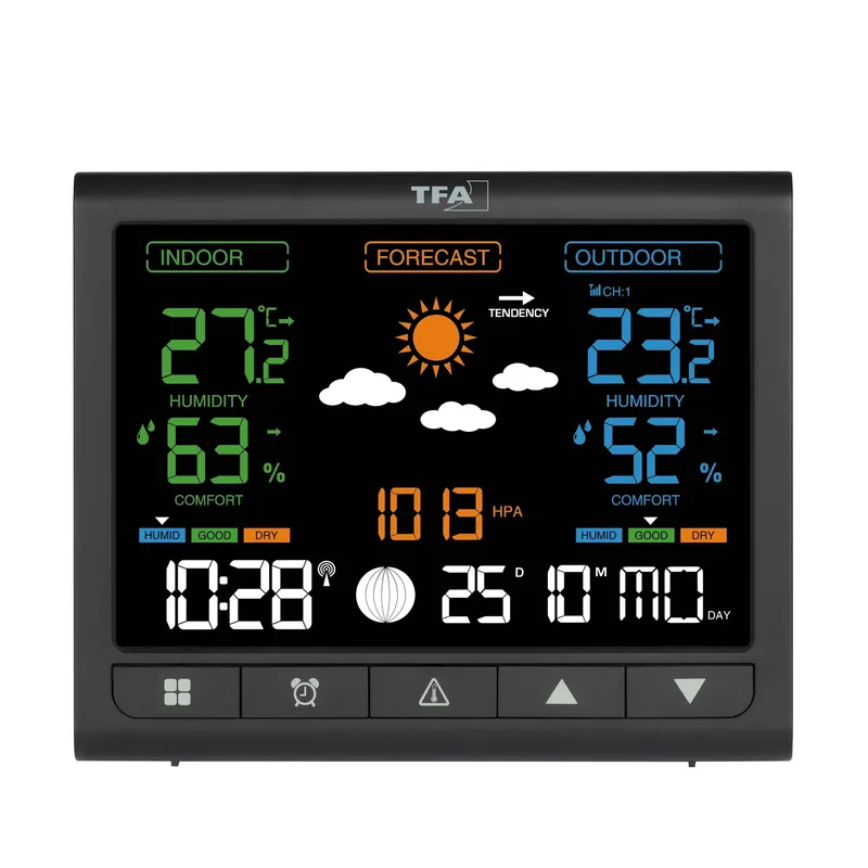 TFA Langaton Sääasema CONTRAST Musta - 1604166