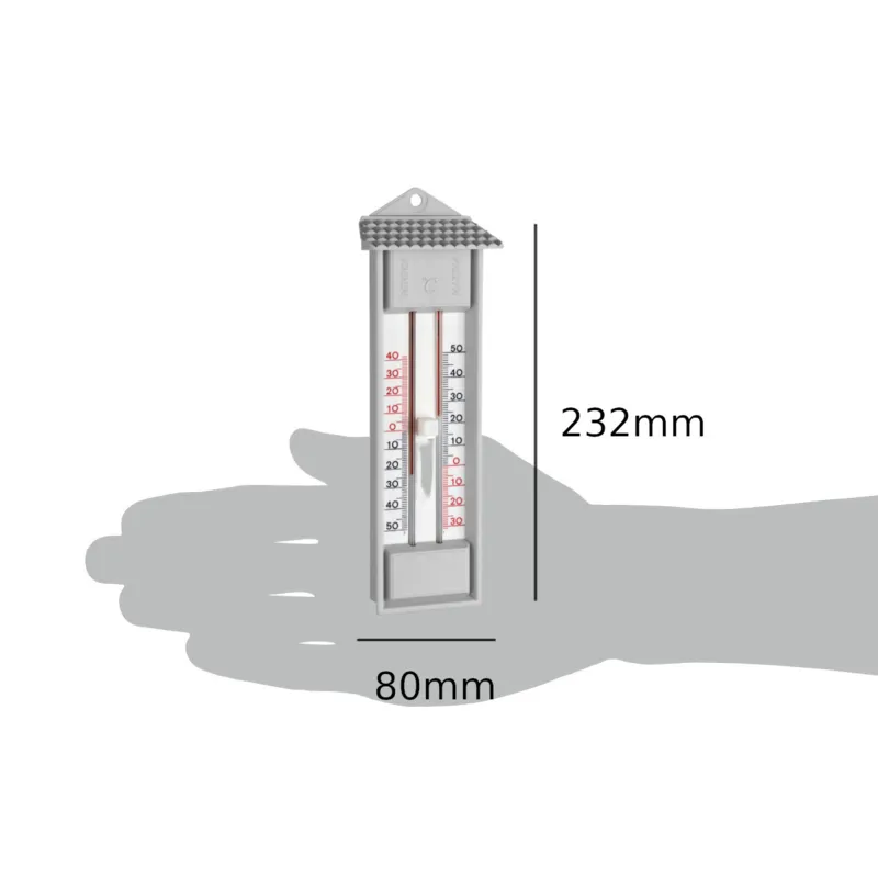 TFA Analoginen Sisä-/Ulkolämpömittari Max/Min Harmaa - 1601587