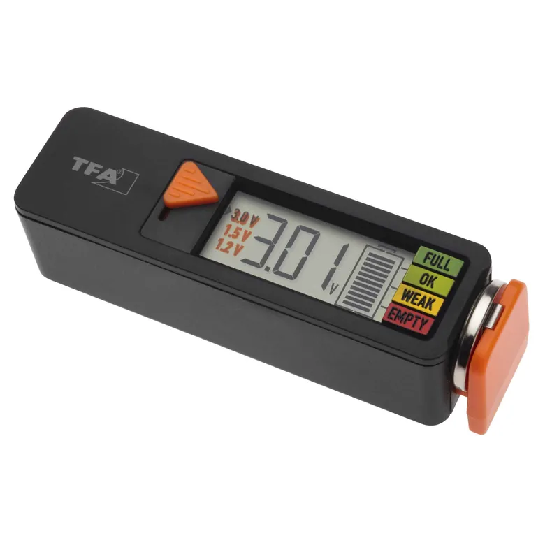 TFA-Akun Testeri BatteryCheck Black - 1603628