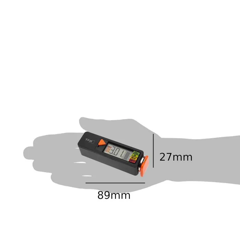 TFA-Akun Testeri BatteryCheck Black - 1603628